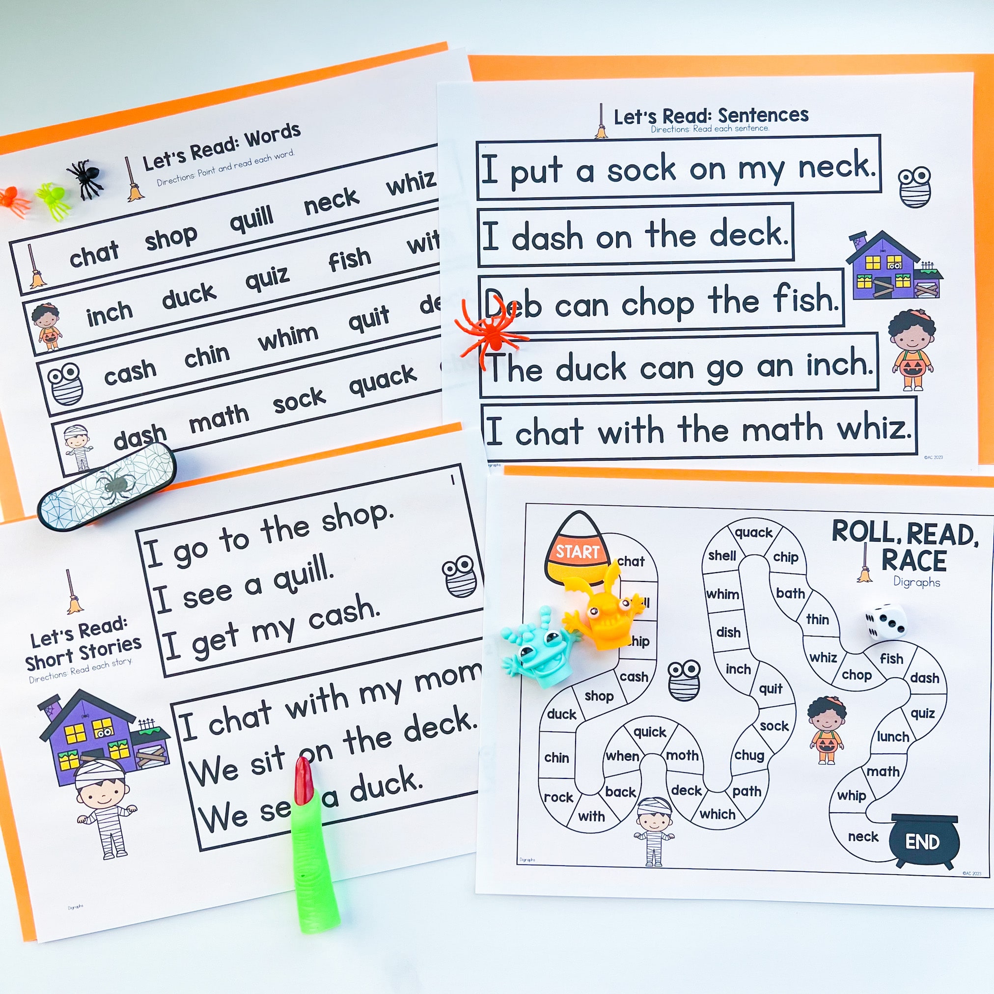 Reading Comprehension Worksheets - Let's Make CVC Words With Short A